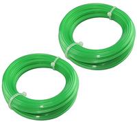 AERZETIX - C49967 - Lot de 2 bobines de fils de rechange carré 2mm x 10m pour tondeuse/trimmer à gazon - corde/bobine pour débroussailleuse - cordon en nylon - en plastique - couleur vert