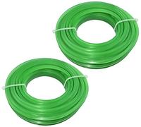 AERZETIX - C49972 - Lot de 2 bobines de fils de rechange carré 3mm x 10m pour tondeuse/trimmer à gazon - corde/bobine pour débroussailleuse - cordon en nylon - en plastique - couleur vert