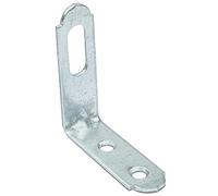 AERZETIX C50344 Équerres de fixation réglable, 50x50x16x2mm, Lot de 50 | Suspension murale d'angle droit, Plaques d'assemblage, Acier zingué, Attache support meuble