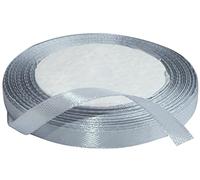 AERZETIX - C50500 - Ruban satin décoratif brillant fin -6mmx22mètres - Gris clair - projets créatifs Couture Art emballage cadeaux fête anniversaire