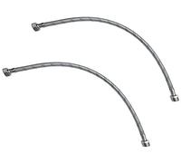 AERZETIX - C51075 - Lot de 2 Flexibles d'alimentation 500mm 1/2'' mâle/femelle - tuyau de raccordement flexible - raccords flexibles pour robinetterie/mitigeur/salle de bain/cuisine/cumulus