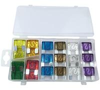 AERZETIX - C51119 - Kit de 24 Fusibles plats de voiture - taille : 29mm MAXI - 20A, 30A, 40A, 50A, 60A, 70A, 80A, 100A - 3 pièces par type