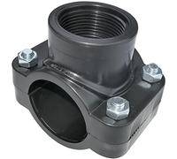 AERZETIX - C51874 - Collier de prise en charge pour tuyau Ø50 - filetage 1 1/4'' - à 4 boulons - collier de dérivation de conduites secondaires