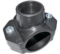 AERZETIX - C51889 - Collier de prise en charge dérivation Ø50x1'' - à 2 boulons - collier de dérivation de conduites secondaires - raccord plastique pour tuyau d'eau filetage femelle