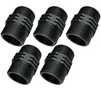 AERZETIX - C51980 - Lot de 5 - Mamelon égal à raccord fileté en plastique - double filetage mâle/mâle - 1 1/4"x1 1/4'' - PN10 bars - Raccords à compression connexion à visser