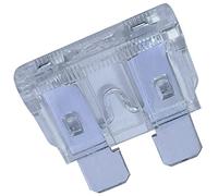 AERZETIX - C53704 - Lot de 10 fusibles enfichables midi 19 mm plats - 25A - couleur : blanc - auto voiture/véhicule