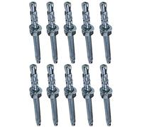 AERZETIX - C54001-10x Boulon Vis d’ancrage filetage long, Goujon à expansion - M6x70mm - en acier zingué - pour béton, pierre