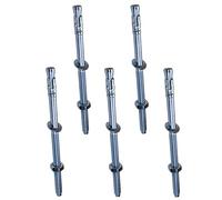 AERZETIX - C54027-5x Boulon Vis d’ancrage filetage long, Goujon à expansion - M10x180mm - en acier zingué - pour béton, pierre