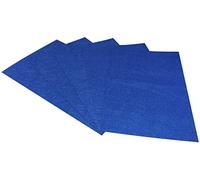 AERZETIX - C54295 - Lot de 5 feuilles de feutre/feutrine rigide 190Х290x1 mm - accessoires pour loisirs créatifs et décoration - couleur bleu foncé
