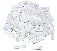 AERZETIX - C54964 - Lot de 100 cales/coins/talons pour nivellement de carrelage et faïence 26 mm - salle de bain/cuisine/salon/terrace/WC - en plastique