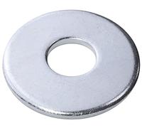 AERZETIX - C56720 - Lot de 20 Rondelles plates larges M10x32 mm - épaisseur 2.3 mm - DIN9021 - en acier zingué - couleur argent - assemblage boulon vis écrou serrage étanchéité fixation