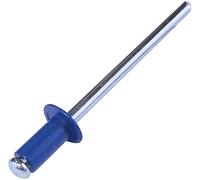 AERZETIX - C57100 - Lot de 50 Rivets aveugles Ø4x8 mm couleur bleu RAL 5010 - en acier/aluminium - rivet pop à rupture de tige