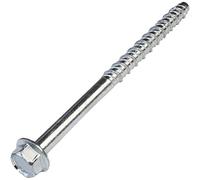 AERZETIX - C57360 - Lot de 10 Vis pour béton à tête hexagonale à embase/collerette Ø7.8x100 mm - fixation directe sans cheville - pour clé à 6 pans 10 mm - en acier - pour rénovation construction