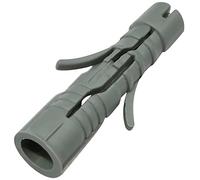 AERZETIX - C57690 - Lot de 100 Chevilles universelles Ø5x25 mm - Chevilles Crampons Multi-usages - en Plastique - pour Fixation en béton Brique parpaing