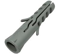 AERZETIX - C57743 - Lot de 50 Chevilles à collerette universelles Ø12x60 mm - en Plastique - pour Fixation en béton Brique parpaing
