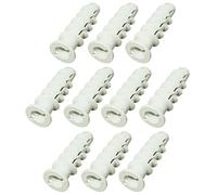 AERZETIX - C57802 - Lot de 10 Chevilles pour béton cellulaire et Carreau de plâtre Ø10x50 mm - en Polyamide - Couleur Blanc