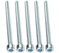AERZETIX - C57966 - Lot de 5 pièces - Boulons M6x90 - à tête Hexagonale intérieur - Ø6x90mm - DIN 912 - Classe 8.8 - en Acier Zingué - Bricolage - Outillage d'assemblage/Quincaillerie