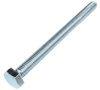 AERZETIX: C58070 - Lot de 25 Boulons M6x80 mm à tête hexagonale 6 pans - DIN 933 - dureté, classe de résistance : 6.8 - en acier zingué - vis métaux assemblage