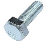 AERZETIX: C58076 - Lot de 50 Boulons M8x25 mm à tête hexagonale 6 pans - DIN 933 - dureté, classe de résistance : 6.8 - en acier zingué - vis métaux assemblage