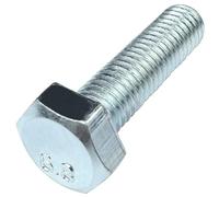 AERZETIX: C58077 - Lot de 50 Boulons M8x30 mm à tête hexagonale 6 pans - DIN 933 - dureté, classe de résistance : 6.8 - en acier zingué - vis métaux assemblage