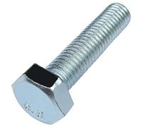 AERZETIX: C58078 - Lot de 25 Boulons M8x35 mm à tête hexagonale 6 pans - DIN 933 - dureté, classe de résistance : 6.8 - en acier zingué - vis métaux assemblage