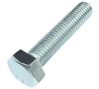 AERZETIX: C58079 - Lot de 25 Boulons M8x40 mm à tête hexagonale 6 pans - DIN 933 - dureté, classe de résistance : 6.8 - en acier zingué - vis métaux assemblage