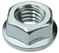 AERZETIX - C58279 - Lot de 25 écrous hexagonaux à collerette/embase crantée M6 - Ø extérieur de collerette 13 mm - en acier