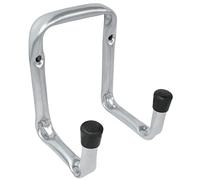 AERZETIX - C58675 - Crochet universel de rangement double 115x80x50 mm - support de vélo mural - en acier profilé tubulaire - suspension accrochage garage atelier