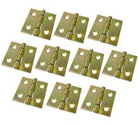 AERZETIX - C58715 - Lot de 10 petites-charnières 30x29x1 mm - pour porte de boîte à bijoux, petit coffret, boîte à outils, boîte aux lettres - en acier zingué