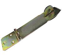AERZETIX - C58791 - Charnière de verrouillage avec oeillet à cadenas 153x45x45x2 mm - moraillon fermoir loquet de porte, volet, cave, grenier - en acier zingué jaune - fermeture de coffret caisse