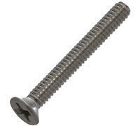 AERZETIX - C59463 - Lot de 50 vis à métaux M2x16 mm à tête fraisée - empreinte PH1 - DIN 965 - en acier inoxydable A2 - filetage métrique standard - tournevis assemblage fixation