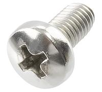 AERZETIX - C59781 - Lot de 10 Vis à métaux à tête cylindrique M5x10 mm à empreinte PH2 - boulon d'assemblage - DIN 7985 - en acier inoxydable A2 - couleur argent