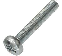AERZETIX - C59871 - Lot de 50 Vis métaux à tête cylindrique M4x25 mm à empreinte PH2 - boulon d'assemblage - DIN 7985 - dureté 4.8 - en acier au carbone - couleur argent