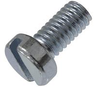 AERZETIX - C60154 - Lot de 50 Vis à métaux à tête cylindrique M4x8 mm à empreinte fendue S - boulon d'assemblage - DIN 84 - dureté 4.8 - en acier zingué - couleur argent