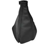 AERZETIX - C60286 - Soufflet de levier de vitesse en cuir véritable - compatible avec Hyundai Santa Fe 2 2007-2012 - couleur: noir avec surpiqûres noires - pour boîte de vitesse manuelle