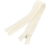 AERZETIX - C60824 - Lot de 10 Fermetures éclair invisibles 25 cm non-séparables - fermeture à glissière crémaillère - couleur écru - maroquinerie jean pantalon robe jupe couture vêtement