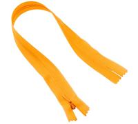 AERZETIX - C61046 - Lot de 10 Fermetures éclair invisibles 35 cm non-séparables - fermeture à glissière crémaillère - couleur moutarde orange - maroquinerie jean pantalon robe jupe couture vêtement