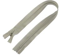 AERZETIX - C61137 - Lot de 10 Fermetures éclair invisibles 40 cm non-séparables - fermeture à glissière crémaillère - couleur gris fumé - maroquinerie jean pantalon robe jupe couture vêtement