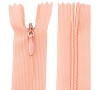 AERZETIX - C61796 - Lot de 10 Fermetures éclair invisibles 55 cm non-séparables - fermeture à glissière crémaillère - couleur saumon - maroquinerie jean pantalon robe jupe couture vêtement