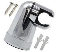 AERZETIX - C62393 - Support douchette rotatif mural 80 mm - pour mitigeur mélangeur d'eau pommeau baignoire sanitaire salle de bain tuyau flexible - en plastique - finition chromée