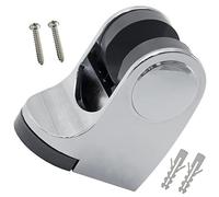 AERZETIX - C62394 - Support douchette rotatif mural 70 mm - pour mitigeur mélangeur d'eau pommeau baignoire sanitaire salle de bain tuyau flexible - en plastique - finition chromée
