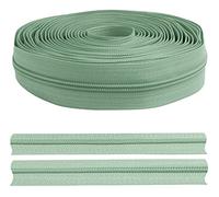 AERZETIX - C62587 - Fermeture éclair/à glissière Spirale 5m N°3 sans Curseur - Couleur: Vert Pastel - en Nylon - Housse de Protection vêtement Coussin Jupe Robe Maroquinerie Jeans décoration