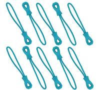 AERZETIX - C62991 - Lot de 10 Cordons/tirettes à embout en plastique pour curseur de fermeture éclair à glissière - valise anorak blouson sac à dos vêtement sport - couleur bleu