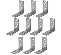 Aerzetix - C63295 - Lot de 10 - Plaques d'assemblage équerres - 90x90x40x3mm - galvanisé à chaud - fixation en métal - à angle droit