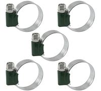 AERZETIX - C63663 - Lot de 5 Colliers de Serrage à Crémaillère à Vis Tangente Renforcé 40-60 mm - Largeur 12 mm - en Acier Zingué - Couleur Argent