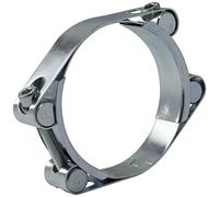 AERZETIX - C63772 - Collier de serrage à tourillon double 60-70 mm - largeur de la bande 20 mm - en acier zingué - couleur argent - pompage irrigation chimie tuyau conduit d'air comprimé