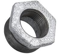 AERZETIX - C64932 - Réduction mâle/femelle 1 1/2''x1'' zinguée - en fonte - raccord de tuyau fileté à butée intérieure à visser - mamelon réduit plomberie-chauffage travaux installation d'eau manchon