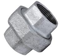 AERZETIX - C65043 - Union femelle-femelle 1 1/4" en fonte - raccord de tuyau à joint/fileté à visser - finition zinguée - plomberie chauffage travaux installation d'eau alimentation compteur d'eau