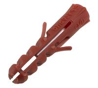 AERZETIX - C65083 - Lot de 100 Chevilles universelles 6x30 mm - en Nylon - Multi-usages Fixation Assemblage béton Brique parpaing Construction travaux bâtiment vis à Bois Foret perçage