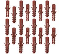 AERZETIX - C65085 - Lot de 20 Chevilles universelles 10x50 mm - en Nylon - Multi-usages Fixation Assemblage béton Brique parpaing Construction travaux bâtiment vis à Bois Foret perçage